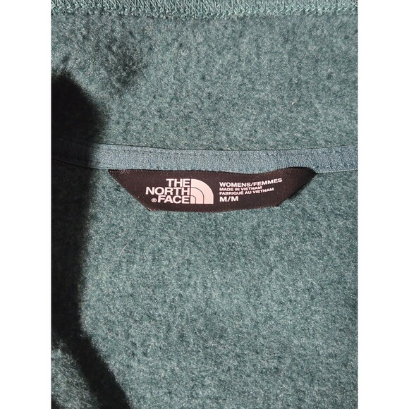 The North Face Women's  Glacier 1/4 Zip Fleece Pullover Sweater Green Medium - Picture 3 of 5